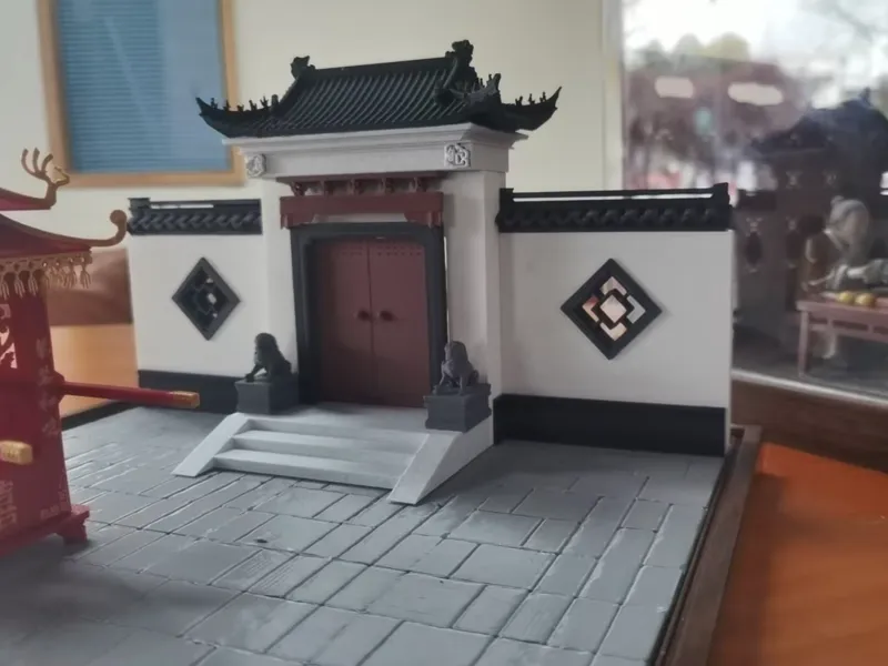 新中式庭院大门拆件版（NO AMS）