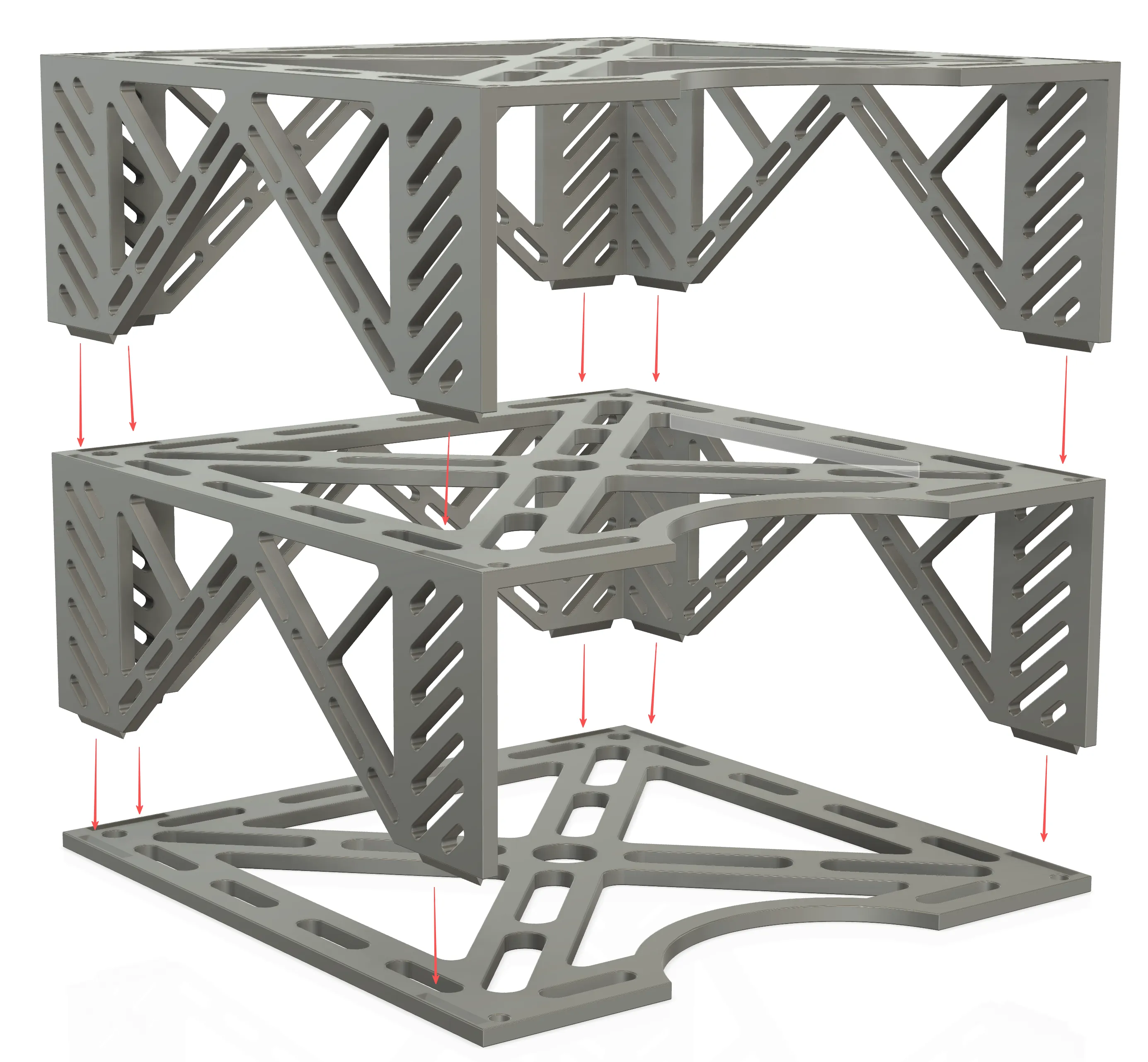 Infinitely Stackable Filament Storage Rack (no hardware, no supports ...