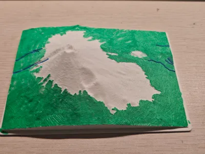 Mount Fuji Real Terrain Model