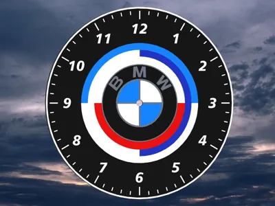 BMW Clock Face for Wall Clock (New Logo)