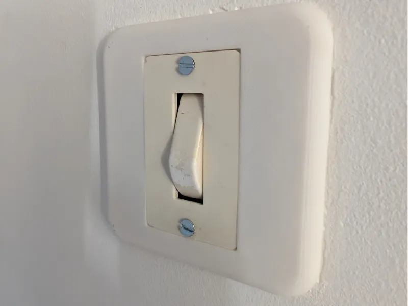 Old switch cover + outlet cover