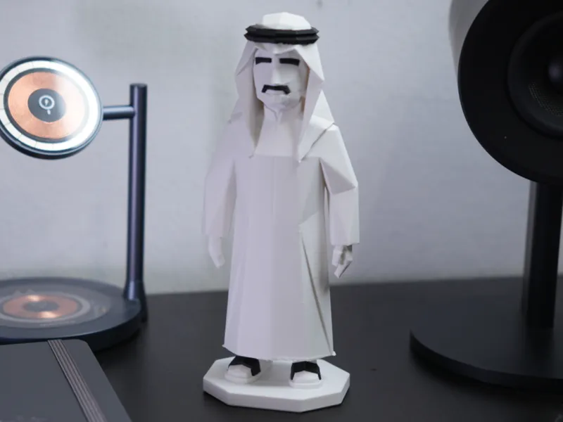 Low-poly Arab man