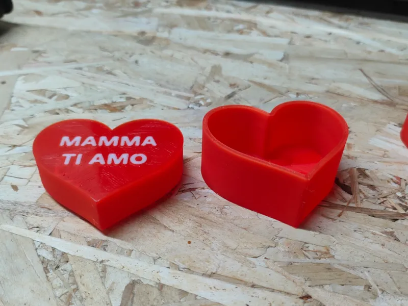 cuore con scritta mamma ti amo 