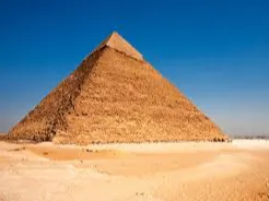 pyramid with a mad face.   