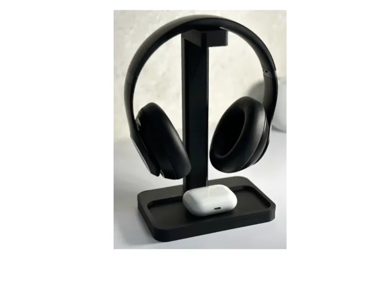 Headset Halterung mit Ablage.
