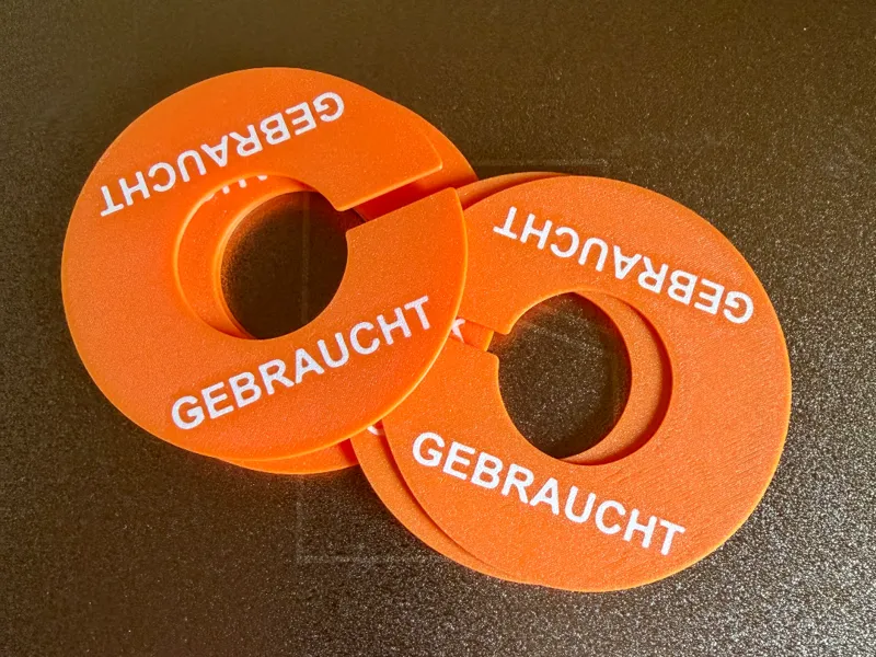 Kennzeichnungs-Clip Atemluftflaschen GEBRAUCHT