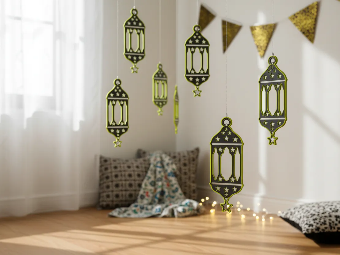 Islamic Ceiling Decor Lantern Set