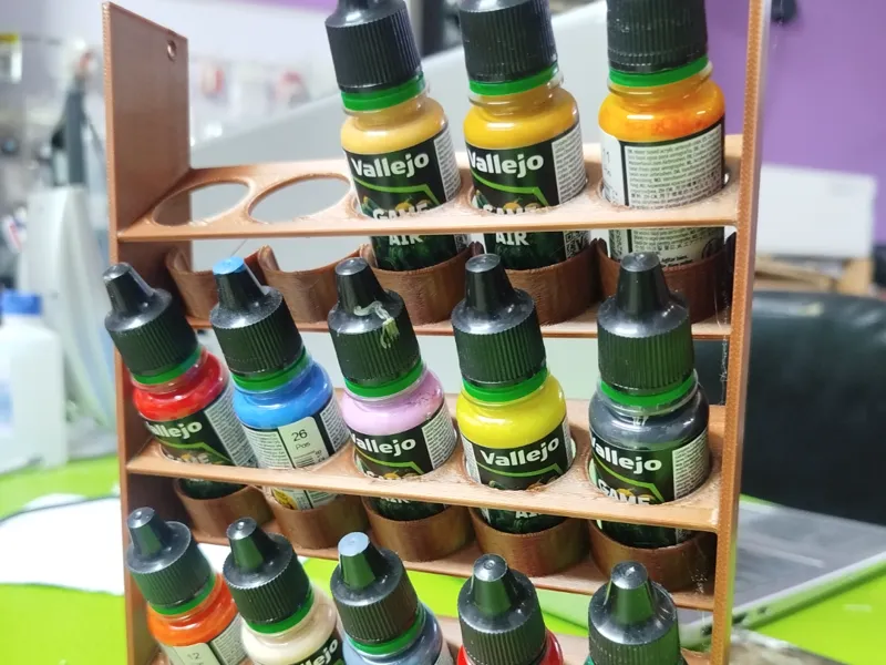Stand Tinta Vallejo 18ml  25mm diâmetro franco