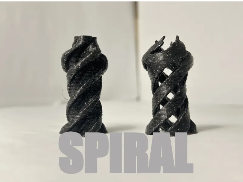 Spiral fidget toy in shape of water botle