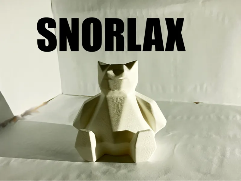 Low poly snorlax pokemon