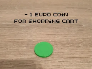 1 euro coin for shopping cart