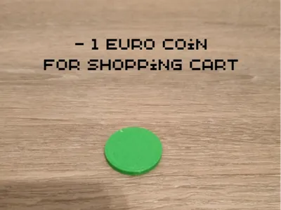 1 euro coin for shopping cart