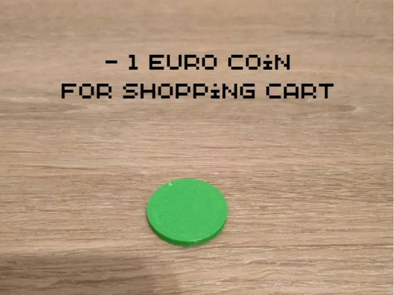 1 euro coin for shopping cart