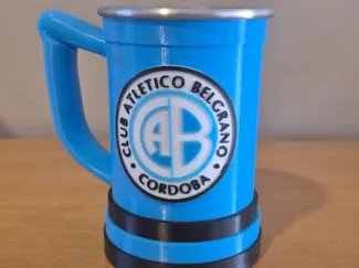 Escudo de belgrano para vaso chop