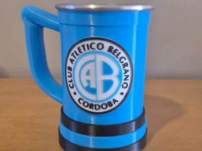 Belgrano shield for beer mug