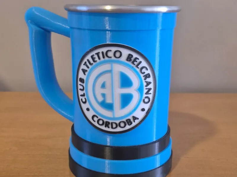 Escudo de belgrano para vaso chop