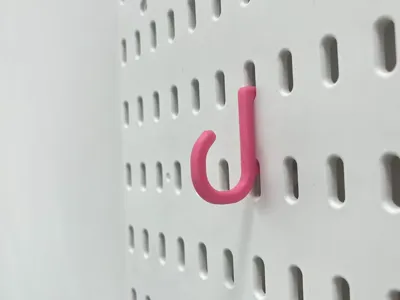 Ikea pegboard hook, easy to print, practical