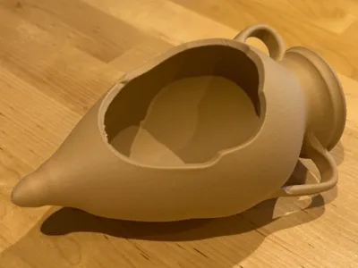 Antique Floral Amphora