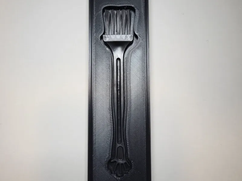 Keyboard cleaning brush gridfinity bin