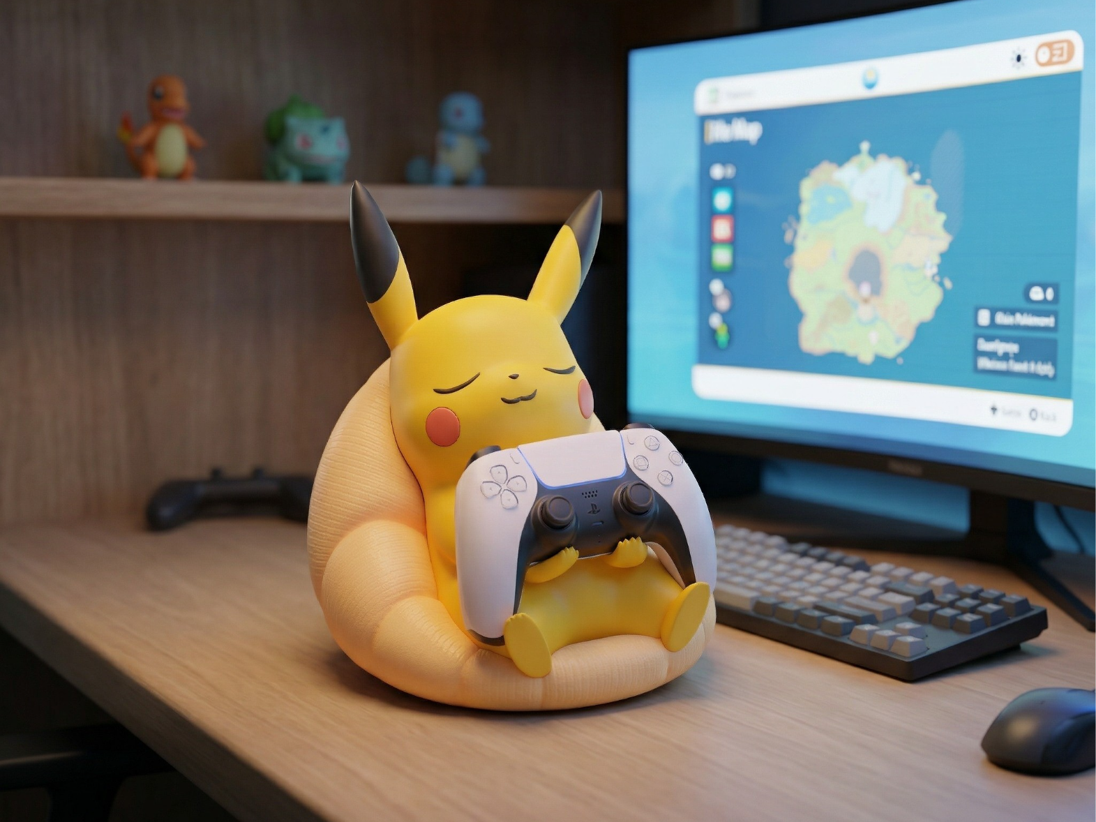 Pikachu Controller Stand - GET 300 Models PATREON