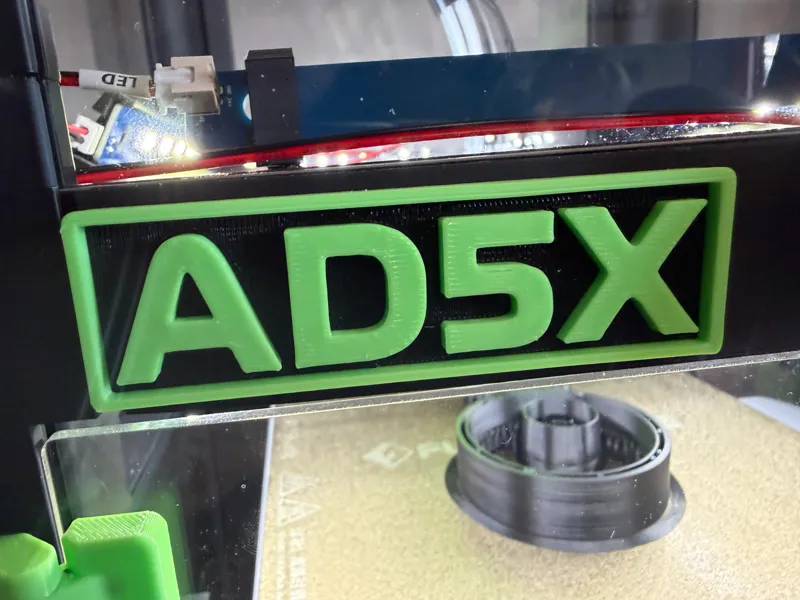 Flashforge AD5X Name Plate