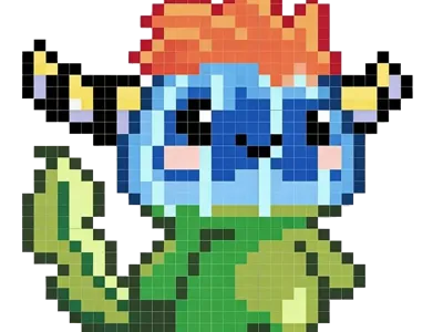 Mole's World Aquablue Spark Meowth Fusion Blended Color Print