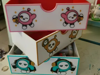 蛋仔桌面收纳盒