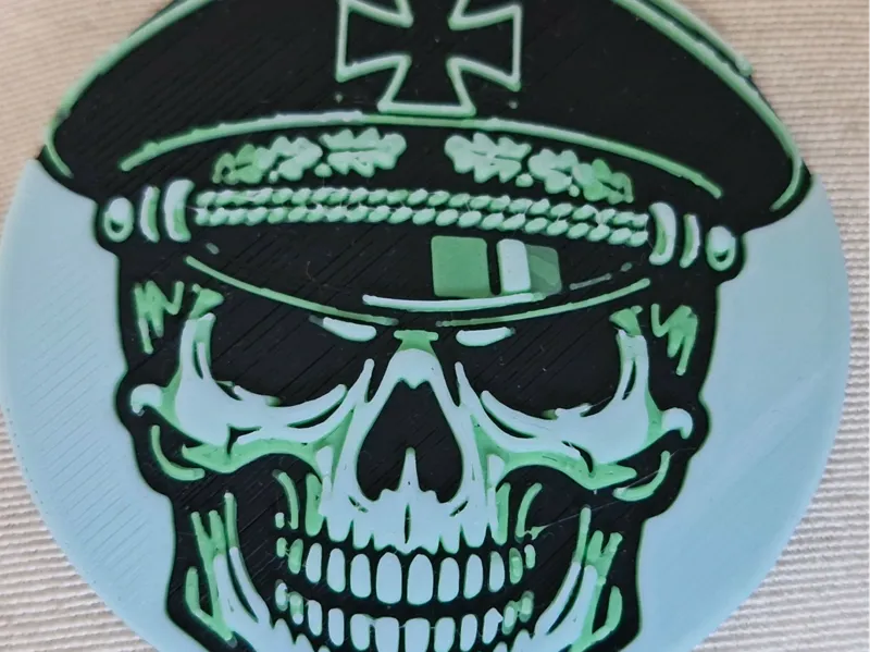 60mm skull round for BMW bikes