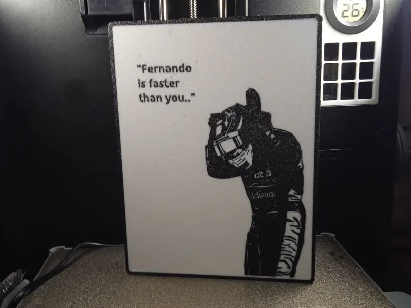 Cuadro luminico Light Box Fernando Alonso 