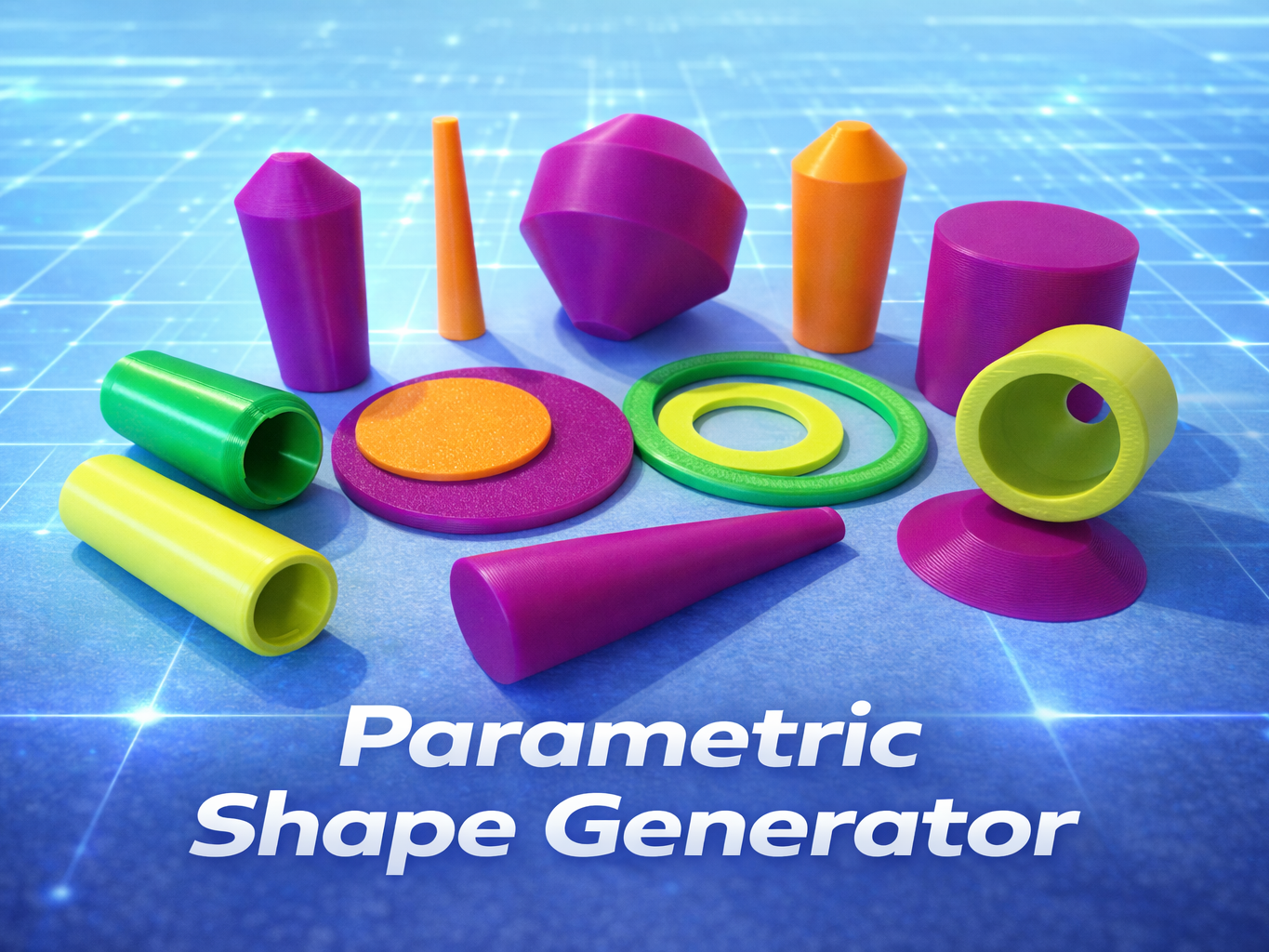 Parametric Shape Generator (Cones,Templates&More)