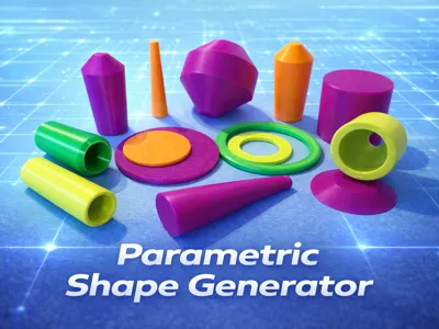 Parametric Shape Generator (Cones,Templates&More)