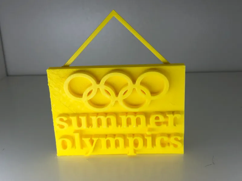 Hanging summer olimpics sign
