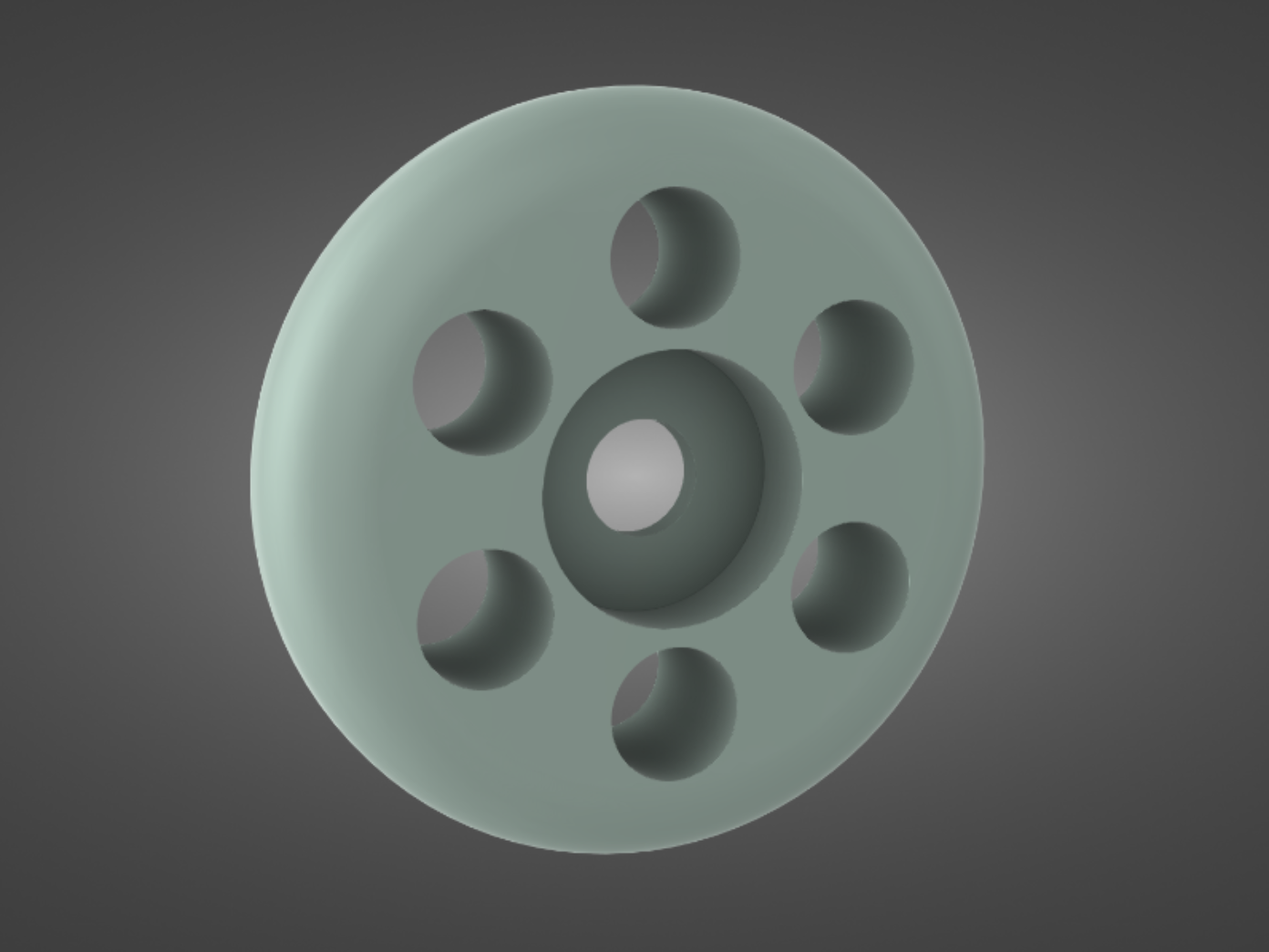 Parametric  dual bearing caster wheel