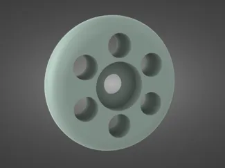 Parametric  dual bearing caster wheel