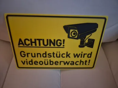 Video Surveillance (Sign - Raised)