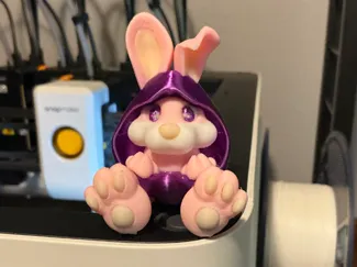 Purple bunny egg