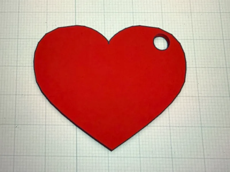 portachiave a cuore personalizzabile