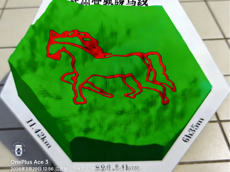 苏州常熟虞山骏马徒步路线模型