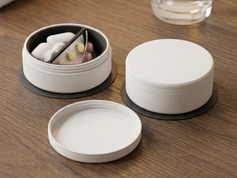 Compact Dual Chamber Pill Case