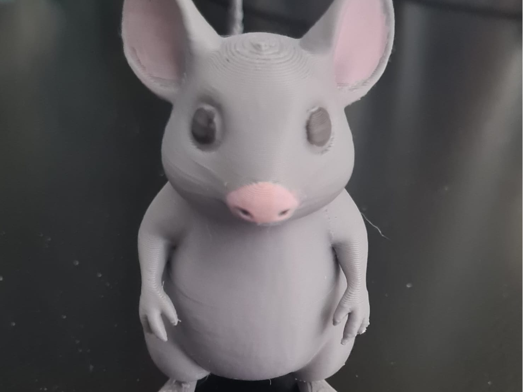 Süße graue Hausmaus