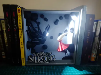 Silksong Lighted book nook