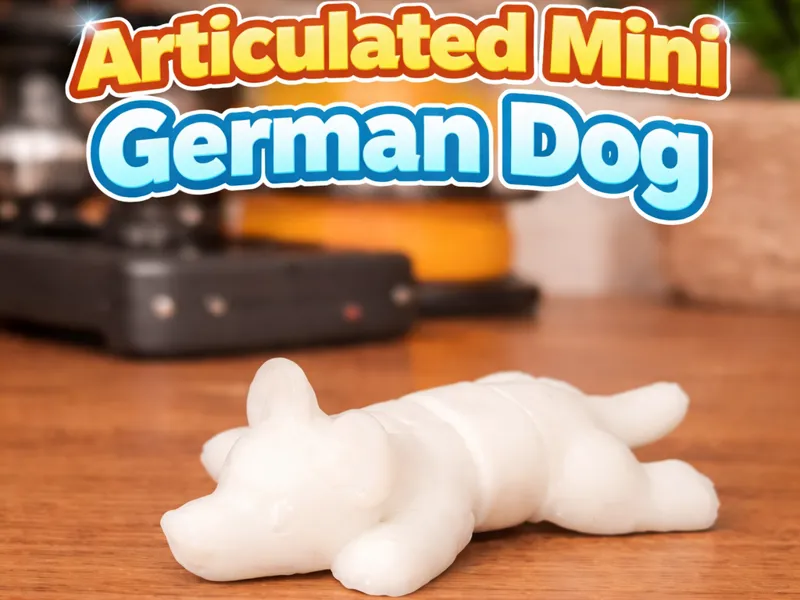 Articulated Mini German Dog