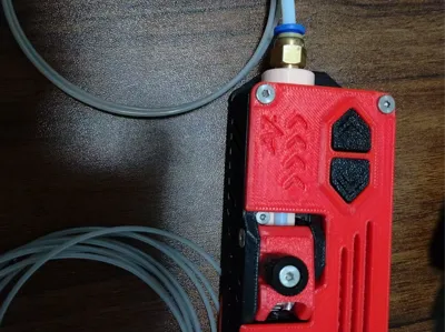 Connector in fly filament buffer modified to PC4-M6 pneumatic quick connector