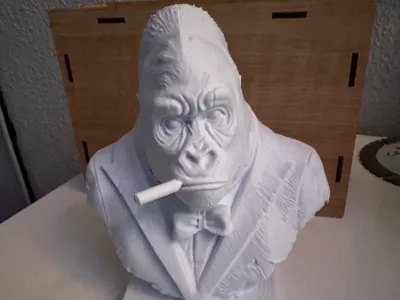 Monkey Statue with Cigar