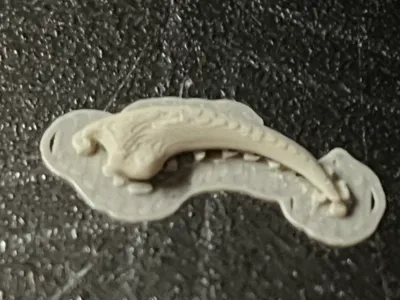ps1 Flipped Raptor Claw Earring