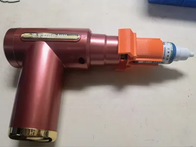 Massage gun paint shaker clamp