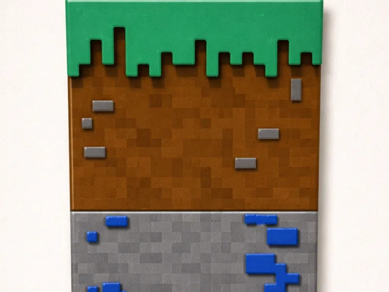 Minecraft blank wallplate