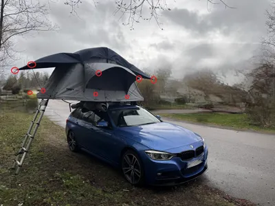 Thule Tepui Kukenam RoofTent Pole EndCap&RainGuard