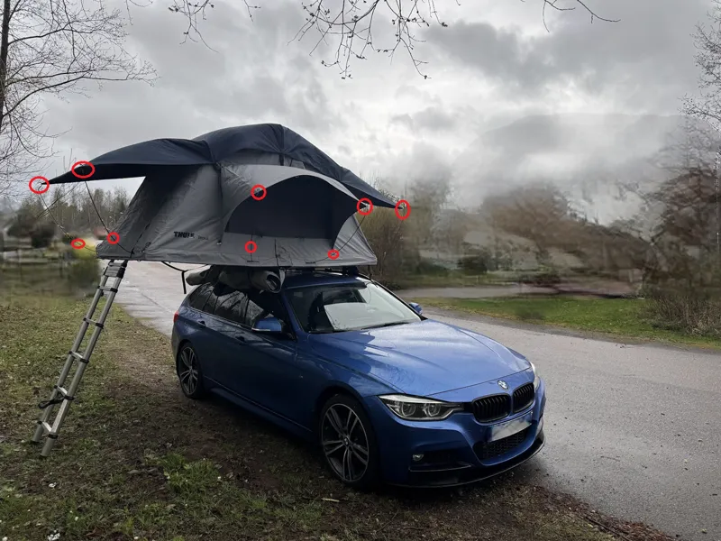 Thule Tepui Kukenam RoofTent Pole EndCap&RainGuard