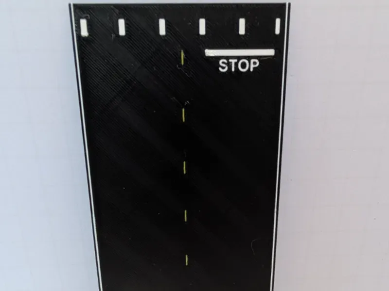 Road with stop line
